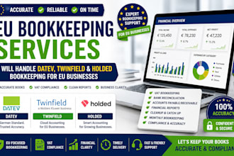 handle datev, twinfield and holded bookkeeping for eu businesses