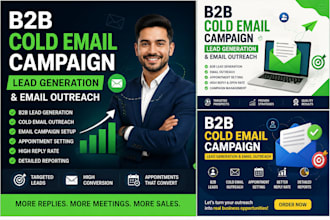 b2b cold email campaign, lead generation and email outreach