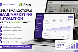 setup emailoctopus email marketing campaign automation moosend for shopify store
