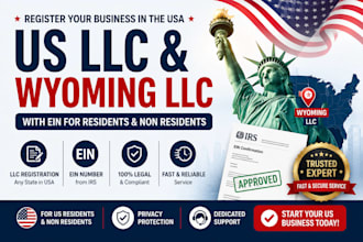 register US llc and wyoming llc with ein for residents and non residents