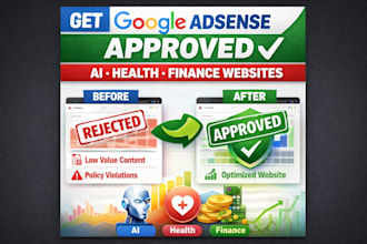 approve your google adsense domain for business ai tools, health, sites, finance