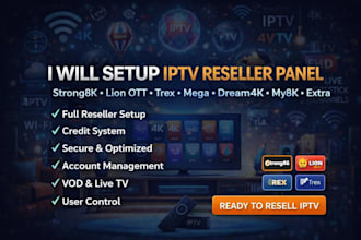 offer reseller streaming services panel with credits