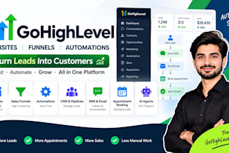 build gohighlevel websites, funnels and automations