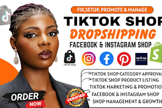 setup tiktok shop fix tik tok dropshipping tiktok shop marketing tiktok shop ads
