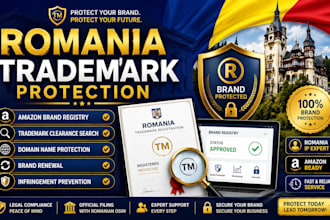 file romania amazon brand registry domain name search trademark clearance