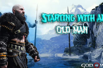 design epic god of war ragnarok youtube thumbnails