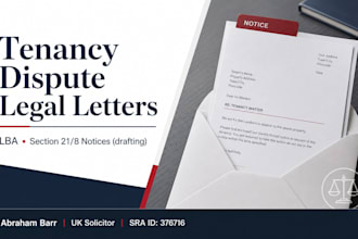 handle your UK housing law and tenancy dispute legal letters