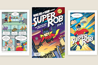 create custom cartoon, caricature and comic art