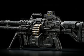 create 3d weapon models, gun models, and props for your game