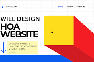 design hoa website, homeowners association, community and resident portal