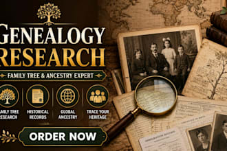 do professional genealogy research for your family tree