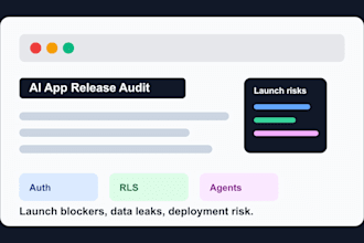 audit your ai app supabase and vercel launch setup
