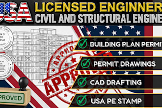 do licensed engineer building plan permit drawing cad drafter ohio, michigan