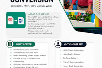convert PDF to word manually and accurately