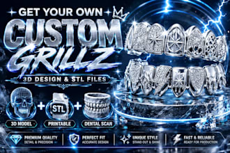 any type of custom teeth grills design and teeth jewellery