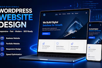 create a responsive wordpress website with on page SEO setup