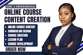 design course curriculum, lesson plans and full training content