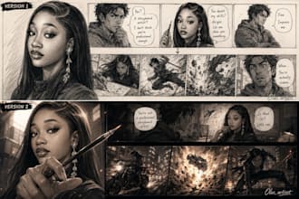 create action storyboard sequences for movies games and trailer