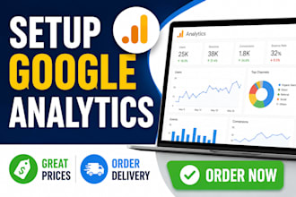 set up, fix or create a dashboard in google analytics