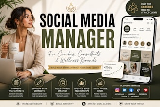 manage social media for coaches consultants and wellness brands