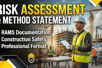 prepare professional rams risk assessment and method statement