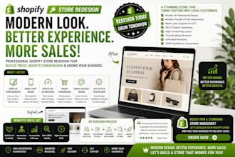 redesign your shopify store for more sales and better conversion