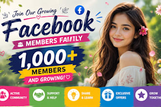 get your 1,000 facebook members