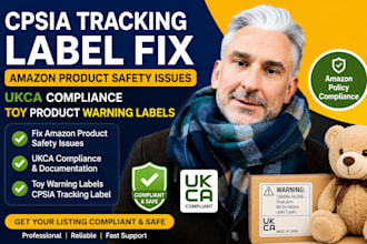 fix amazon product safety issues, ukca compliance, toy product warning labels