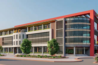 renovate commercial building exterior, office interior remodel, reception space