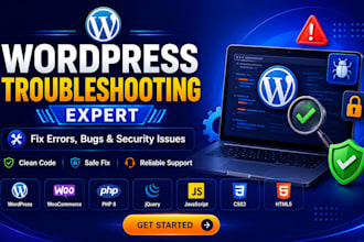 fix wordpress website, malware removal, errors  bugs in 1 hour