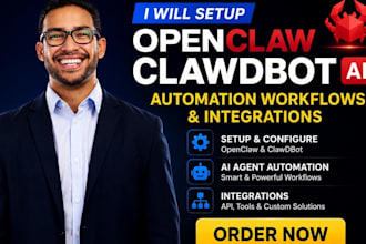 setup and install openclaw clawdbot ai agent automation workflow and integration