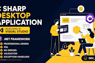 develop c sharp desktop application in visual studio