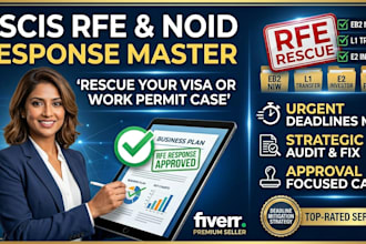 write strategic rfe response letter for your visa, lmia or work permit approval