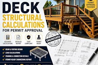 provide deck structural calculations for permit approval