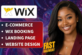 design wix website, wix redesign, wix booking system, ecommerce store