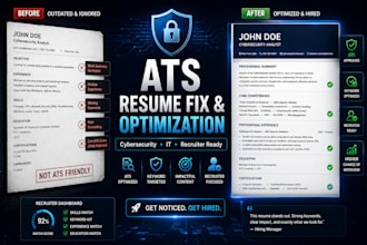 expertly fix and optimize your cybersecurity resume for ats and recruiters