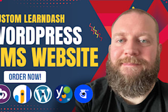 build wordpress lms learndash membership subscription and custom portal