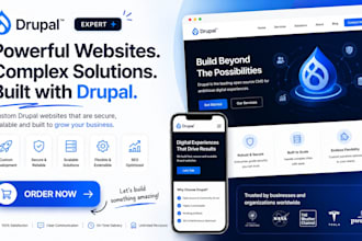 build drupal website, business website, custom drupal ecommerce development
