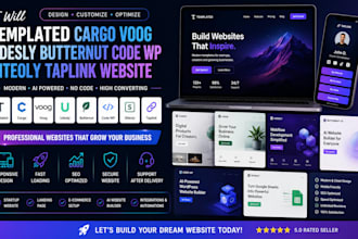 design templated cargo voog udesly butternut code wp siteoly taplink website