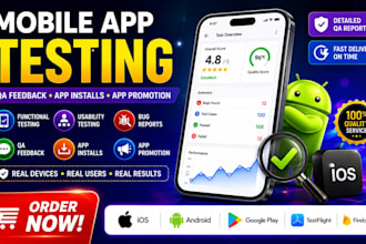 mobile app testing installs QA feedback app promotion for ios and android