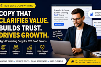 deliver expert b2b saas copywriting for growth and customer acquisition