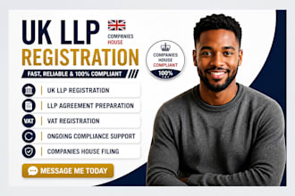 register UK llp company with companies house for non residents