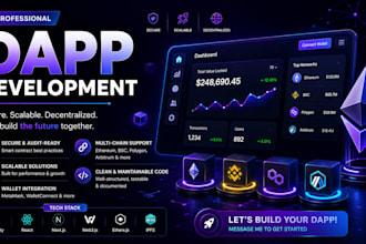 develop smart contracts dapps mvp custom nft collections