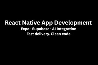 build a react native mobile app with supabase backend
