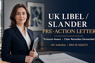 draft your response to a UK defamation letter as a UK solicitor