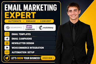 do squarespace woocommerce mailchimp email template email campaign newsletter