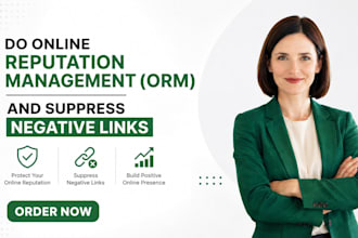 do online reputation management ORM and suppress negative links