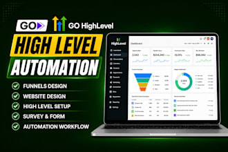 do gohighlevel website design, ghl landing page sales funnel, ghl automation