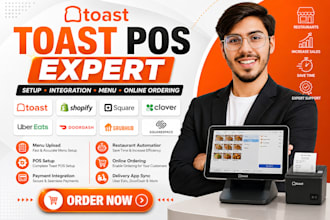 setup toast pos menu and restaurant design