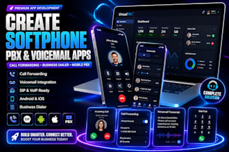 create softphone mobile pbx call forwarding voicemail app business dialer